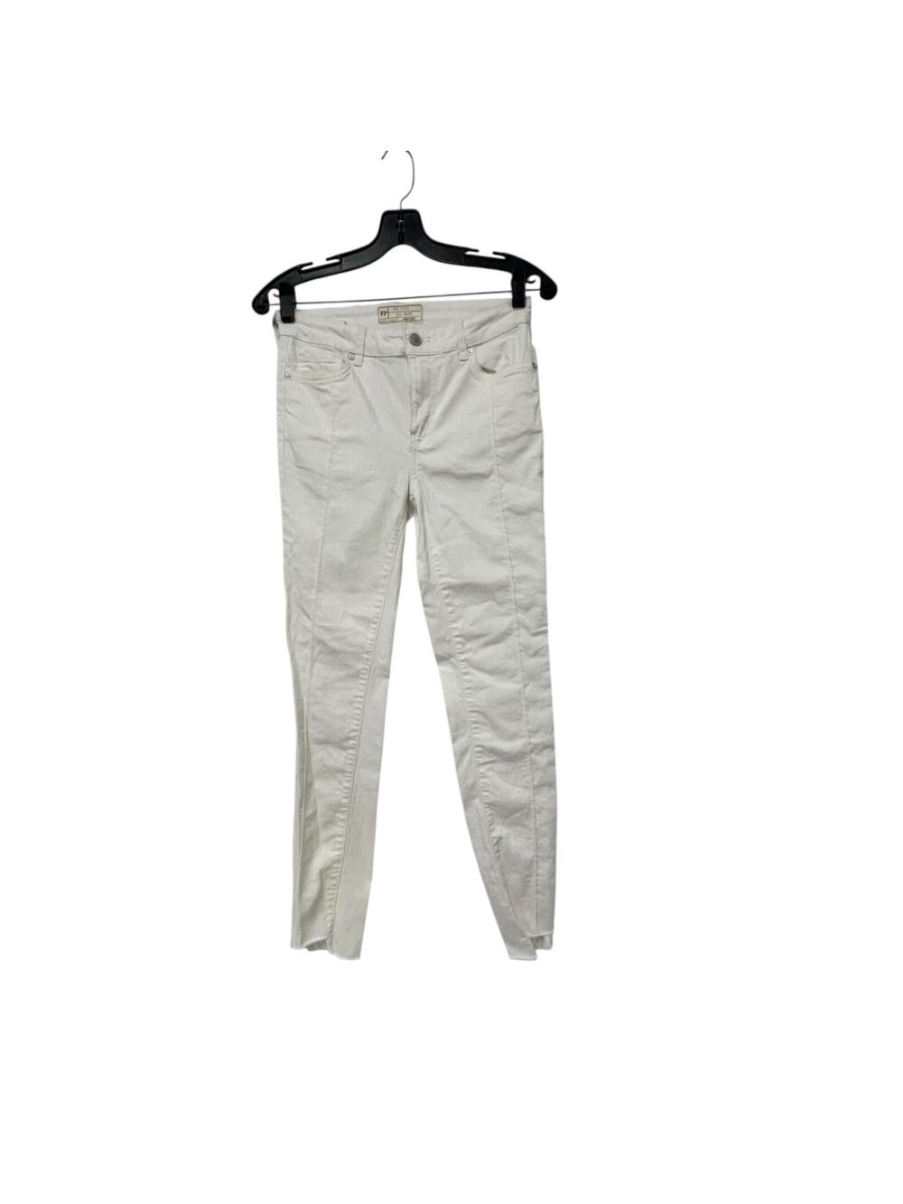Free People Jeans Womens 27 Regular White Skinny Low Rise Stretch Casual Preppy